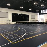 School Indoor basketball